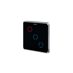 HE-TPS03-WW Touch Panel Switch, Z-Wave Plus v2 700-serien, 3 knapper, 2x indgange, 3x 5A udgange